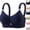 39# Dark Blue, variant on Women Adjustable Strappy Shelf Bras Lightweight Plain Push-up Comfortable Bralette High Support Trendy Underwear Black 44