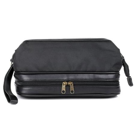 Dopp Men's Super Travel Kit with Bonus Items Nylon, Black