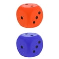 thumbnail image 1 of 2 Uds Dados de Esponja Dados de Punto de Espuma Rompecabezas de Enseñanza Juguetes de Entretenimiento para Niños Naranja+Azul Macarena Dados de esponja, 1 of 8