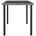 thumbnail image 3 of vidaXL 5 Piece Garden Dining Set Poly Rattan Grey, 3 of 5