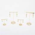 thumbnail image 3 of OUNONA 2Pcs Metal Jewelry Organizer T Shape Earring Display Stand Golden for Retail and Personal Use, 3 of 8