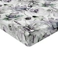 thumbnail image 4 of Ambesonne Flower Fitted Sheet, Pastel Tones Blooming Petals, Queen Size, Mauve and Laurel Green, 4 of 5