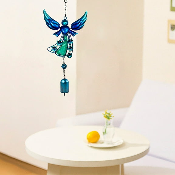 Memorial Wind Chimes Wind Chime Iron Metal Crafts Ornaments Glass Painted Spray Courtyard Balcony Porch Pendant