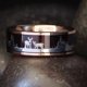 thumbnail image 3 of Anillos para mujer, regalos para mujer, anillo negro con incrustaciones de madera, anillo de ciervo, anillo de boda para hombre, anillo de acero de titanio, 3 of 4