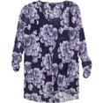 thumbnail image 1 of Alfani Blusa floral para mujer, Púrpura, XS, 1 of 1