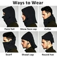 thumbnail image 2 of GIXUSIL Warm Fleece Balaclava Ski Bike Full Face Mask Neck Warmer Winter Sports Cap, 2 of 7