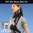 thumbnail image 4 of UV Protection Gloves Driving Gloves Women, Full Finger UV Gloves Sun Gloves Sun Protection Gloves Beige, 4 of 10