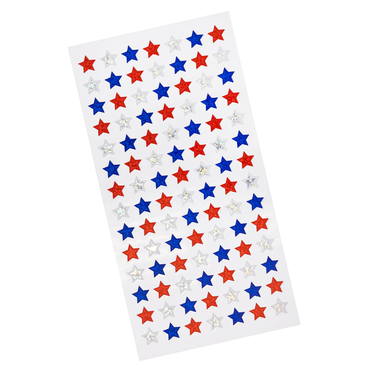 Sticko Solid Classic 4th Of July Multicolor Star Repeats Plastic Stickers, 98 Piece - image 3 of 4