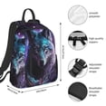 thumbnail image 2 of Fotbe Purple Sky Wolf Mochila Ligera para Hombres y Mujeres - Duradera y Resistente al Agua, Ideal para Escuela, Trabajo, Viajes y Uso Diario, 2 of 7