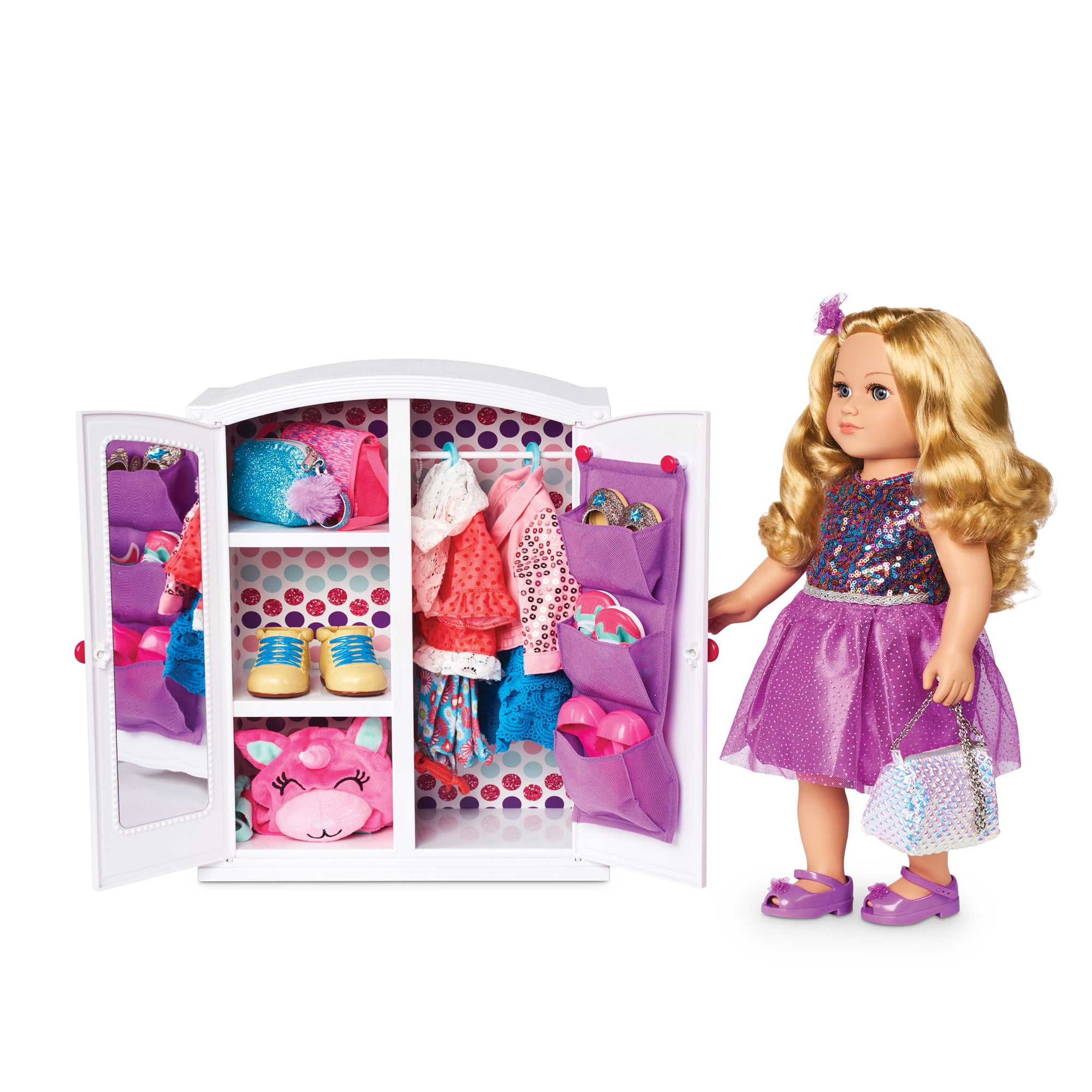 My Life As Wardrobe Play Set for 18 Dolls 4 Pieces Walmart