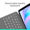 thumbnail image 3 of Logitech Combo Touch iPad Air 13-inch (M2, M3 & M4) (2024, 2025 & 2026) Keyboard Case - Detachable backlit keyboard with kickstand, comfortable typing, multi-use mode - Oxford Grey, 3 of 8