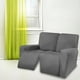 thumbnail image 4 of Fundas elásticas para sofá reclinable, suaves y con protector elástico para muebles, lavables. 6 rebanadas gris oscuro, 4 of 8