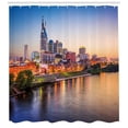 thumbnail image 3 of Ambesonne United States Shower Curtain, Cumberland River, 69"Wx70"L, Multicolor, 3 of 3
