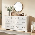 thumbnail image 4 of Merluxy Farmhouse 7 Drawers Dresser for Bedroom, Wood Chest of Drawers with Metal Handle, White, 4 of 10