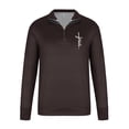 thumbnail image 4 of Blusa y camisa de manga larga con cuello alto para hombre, ropa deportiva para el hogar, pijamas, camiseta de color liso, blusa deportiva de poliéster para hombre, 4 of 4