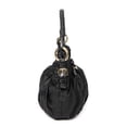 thumbnail image 4 of Pre-Owned Prada Black Pleated Bow Hobo Shoulder bag Pleated Nylon Canvas, 4 of 10