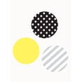 thumbnail image 2 of Mixed Patterned Dots Vinyl Wall Sticker - Black/Grey/Yellow, 2 of 2