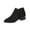 Black, variant on Low Chunky Heel Shoes, Faux Suede Short Booties, Womens Ankle Boots, Elegant Zip Up Booties, Women Ankle Boots Elegant Faux Suede Short Booties Side Bow Decor Low Chunky Heel Zip Up Shoes, Beige 6.5