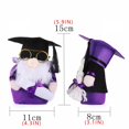 thumbnail image 2 of Maojin Toy Story Juguetes Graduation Season Wearing Glasses Purple Bachelor Hat Faceless Doll Decoration, 2 of 2
