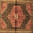 thumbnail image 1 of Ahgly Company Indoor Square Persian Brown Traditional Area Rugs, 5' Square, 1 of 4