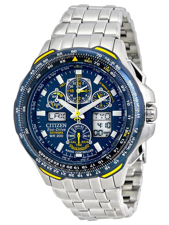 Men's Citizen Blue Angels Skyhawk  Atomic Eco Drive Watch JY0040-59L -  