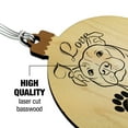 thumbnail image 3 of I Love My Pit Bull Wood Christmas Tree Holiday Ornament, 3 of 6
