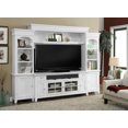 thumbnail image 2 of Pemberly Row 72" Modern Wood Console Entertainment Wall in White, 2 of 3