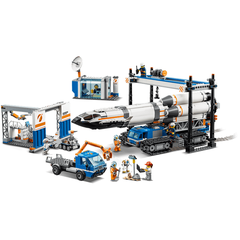 ukuelige Kamp Anholdelse LEGO City Space Rocket Assembly & Transport 60229 Toy Set (1055 Pieces) -  Walmart.com