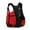 2-Red Black, variant on Swim Jacket for Adults, Floating Life Vest with Adjustble Safety Straps, Buoyancy Aid Swimwear for Swimming Surfing Sailing Canoeing,Red