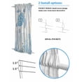 thumbnail image 3 of Blue Turtle Coastal Blackout Curtains, French Door Curtains for Door Window, Coral Summer Beach Privacy Drapery for Patio/Sidelight Doors, 1 Panel with Tieback, 25 x 72 Inches, 3 of 6