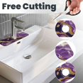 thumbnail image 3 of Sikiie Purple Gold Marble Swirls Splash Guard for Sink Faucet-1 PC Super Absorbent Fast Drying Mat Sink Gadgets-Splash Guard for Kitchen, Sink Mat, 3 of 7