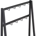 thumbnail image 5 of 9 Hooks Coat Rack with Shoe Shelf, Black Hall Stand Entryway Storage, 5 of 5