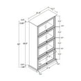 thumbnail image 4 of Tcbosik 4-Tier Curio Display Cabinet, Display Showcase with Flip up Glass Doors, Collectibles Toy Organizer with for Bedroom, Reading Nook, Toddler's Room, Brown, 4 of 10