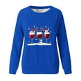 thumbnail image 4 of Lorytime Sweatshirt for Women Oversized Christmas Red Wine Glass Print Shirt Crew Neck Long Sleeve Pullover Tops, 4 of 4