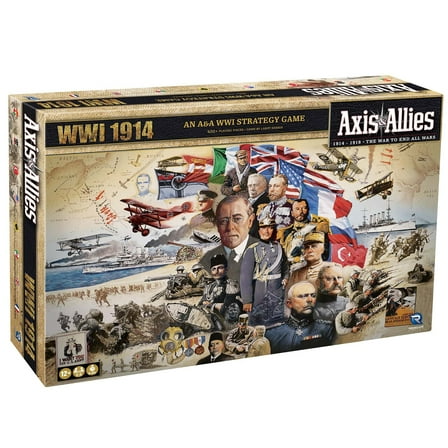 Renegade Game Studios: Axis & Allies: WWI 1914 - Upgraded Edition, Epic Miniatures War Board Game, Immersive & Strategic, Age 12 , 2-8 Players, 4-6 Hr