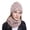 Pink, variant on Viworld Women Winter Beanie Hat Scarf Set Thick Knitted Skull Cap with Neck Warmer