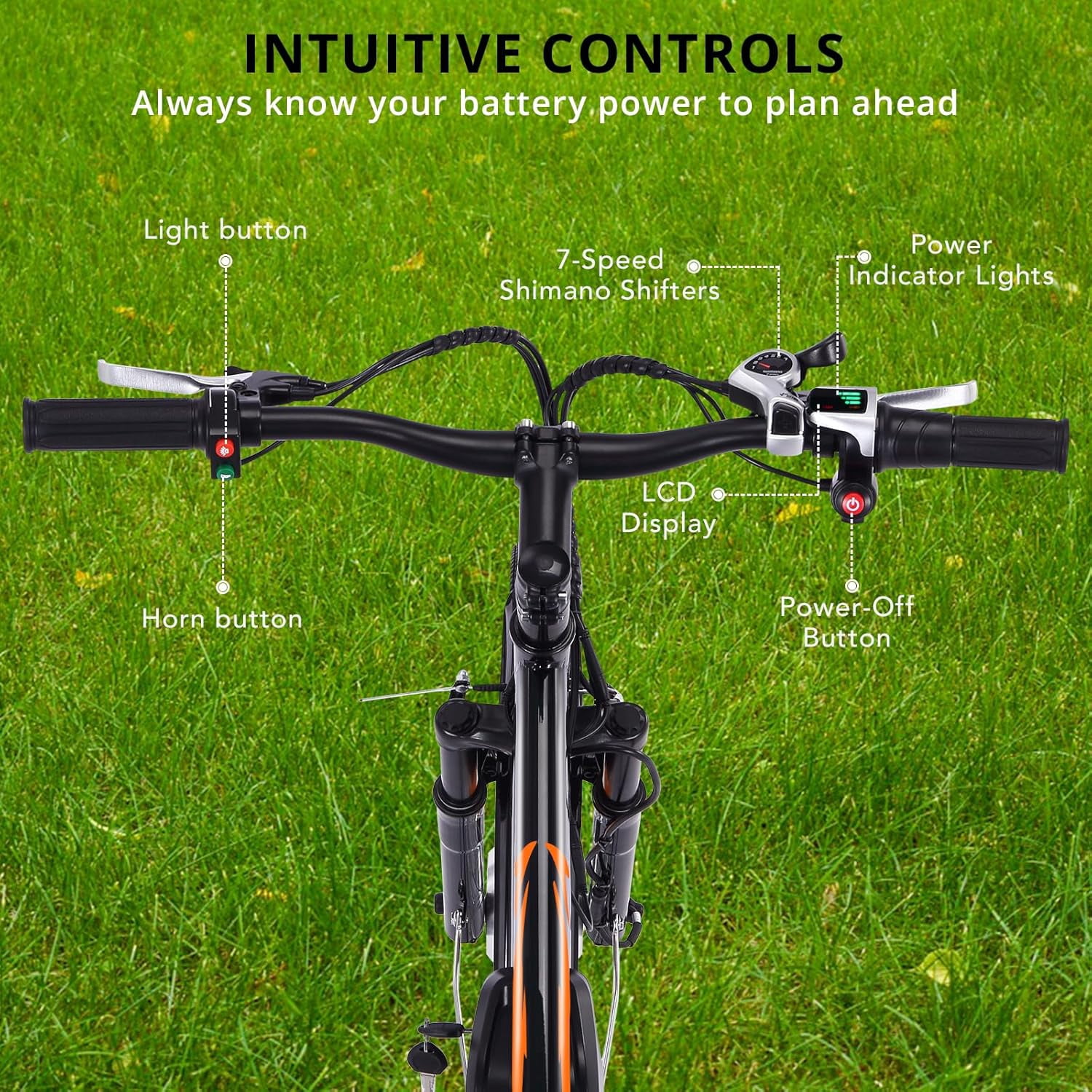 Electric Trike, 7-Speed Adult Electric Tricycle with Basket, 24"&26" Fat tire 3-Wheel Electric Bike, 350W Brushless Motor, 36V Detachable Battery for Men and Women