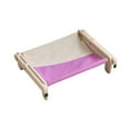 thumbnail image 3 of Percha de ventana para gatos, hamaca duradera para gatos, estante para gatos, marco de madera desmontable gris violeta Yuyangstore Percha para ventana de gato, 3 of 8