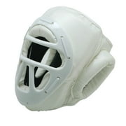Vinyl Head Gear with Cage, White