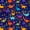 Purple Navy Orange, variant on Metsweet Watercolor Dino Twin Sheets 3pcs, Gradient Starry Sky Bedding, Pink Black,1 Fitted Sheet, 1 Flat Sheet and 1 Pillowcase