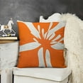 thumbnail image 2 of Throw Pillow Covers Orange Hibiscus Cushion Pillow Case Home Decor Pillowcase, 2 of 5