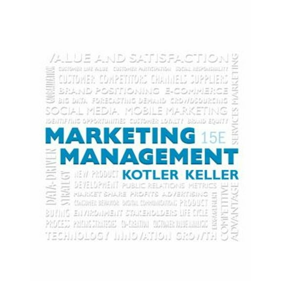 Pre-Owned Marketing Management,Fifteenth edition, 9780133856460, 0133856461, Paperback, 15 edition