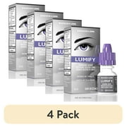 (4 pack) LUMIFY Eye Drops for Redness Relief and Whiter and Brighter Looking Eyes, .08 fl oz (2.5 ml)