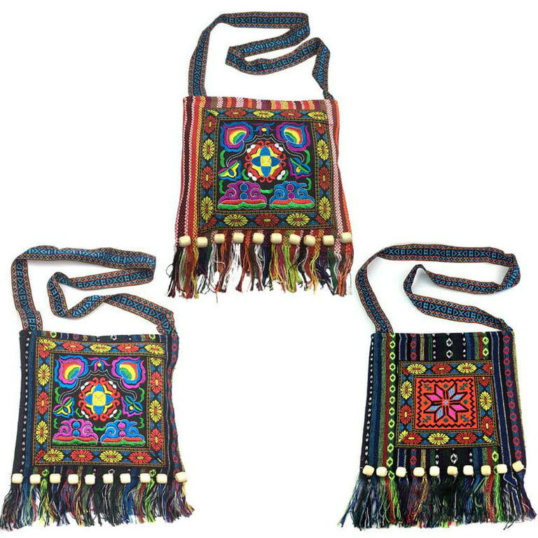 Bohemian fringe bag, Boho hippie purse, Fringe Crossbody Bag Tribal  Crossbody Purse.