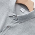 thumbnail image 6 of ZVNAΖH Men's Waffle Knit Bird Print Shirt, Short Sleeve Collared Button Down Casual Top with Contrast Placket, S-3XL, 6 of 9