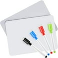thumbnail image 1 of 2 Pcs Tableau Blanc Effaçable à Sec Réutilisable Double Face avec 4 Marqueurs en 4 Couleurs, Ensemble de Tableau d'Écriture Portable Effaçable pour Enseignants, Étudiants, Enfants, 8.3 x 11.8 Pouces, 1 of 7