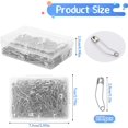 Curved Safety Pin, 100Pcs Quilting Pins Safety Pins, Quilting Basting