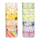 thumbnail image 1 of Juego de 12 Rollos de Cinta Washi, Cinta de Papel para Bricolaje, Linda Cinta Adhesiva Decorativa con Estampado de Lámina Dorada, Cinta Adhesiva Decorativa para Diario, Bricolaje para Niños, Álbumes, 1 of 7