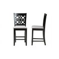 thumbnail image 4 of Baxton Studio Abigail Gray Fabric and Dark Brown Finished Wood Counter Stool, 4 of 7