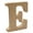 E, variant on Visland 4 Inch Designable Wood Letters, Unfinished Wood Letters for Wall Decor Decorative Standing Letters Slices Sign Board Decoration for Craft Home Party Projects (K)